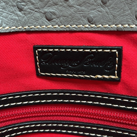 NWOT Dooney Bourke Ostrich Pattern Leather Dome Satchel. - Picture 11 of 13